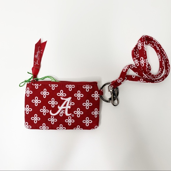 VERA BRADLEY UNIVERSITY OF ALABAMA ZIP ID LANYARD - Picture 2 of 4